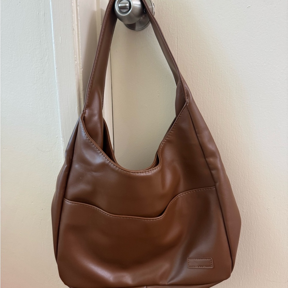 Brown Leather Shoulder Bag